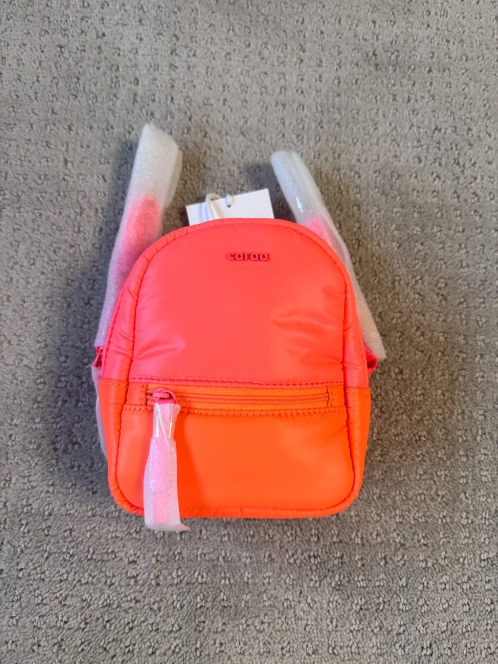 N/A orange caraa backpack